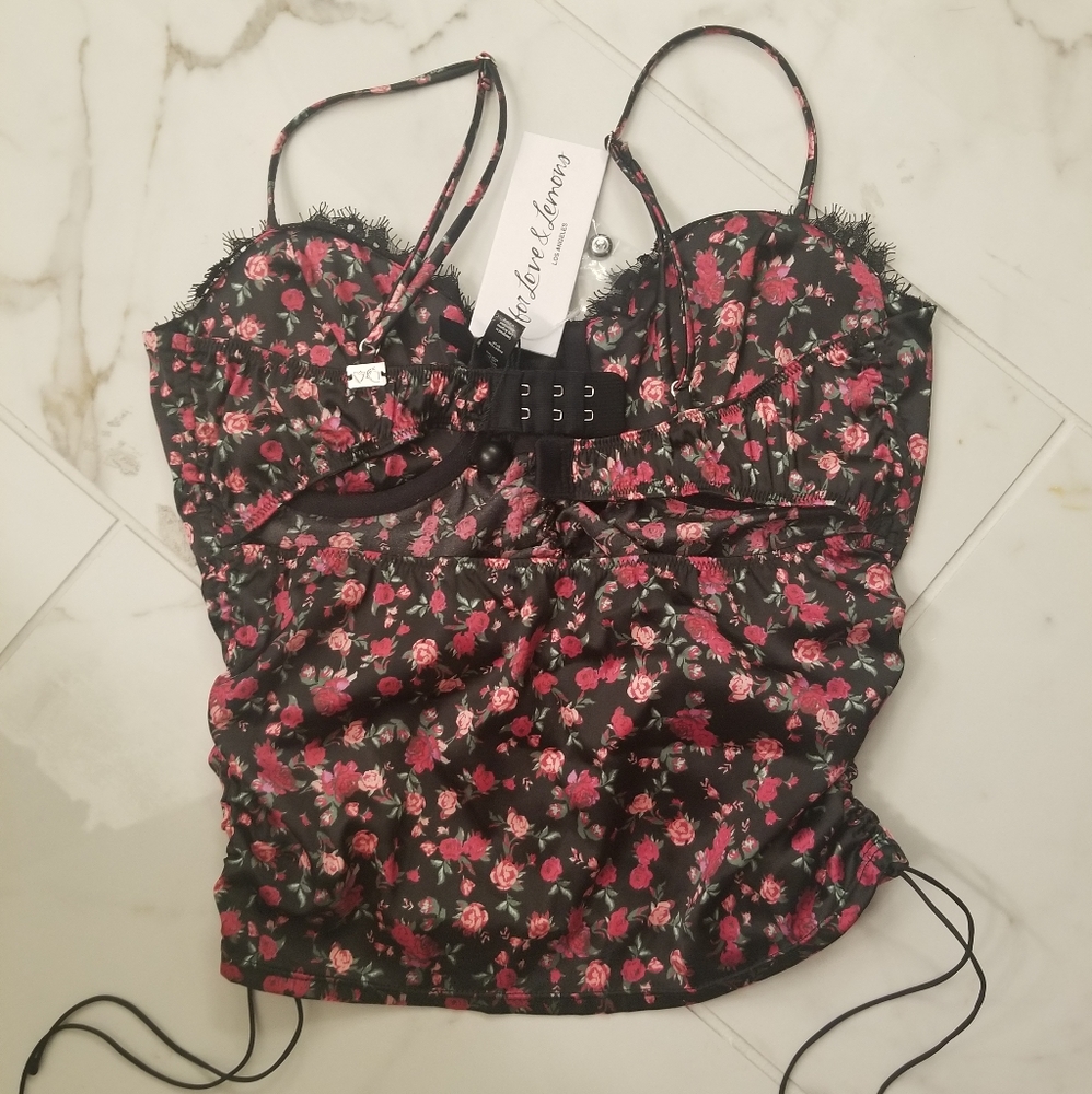 For Love and Lemons Melrose Pleated Bustier Bra NWT - Picture 10 of 13